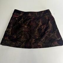 Free People Retro Velvet Paisley Mini Skirt Size 12 - $24.74