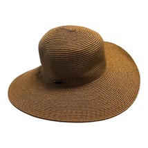 Cappelli Straworld Women’s Wide Brim Floppy Hat | Brown Metallic | 15.5&quot;... - $22.00