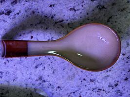 Vintage Sango Nova Brown 4933 Stoneware 10" Spoon Rest Rare! VGUC - $44.55