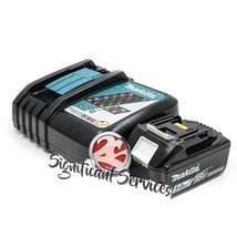 Makita BL1850B Genuine 18V LXT Li-Ion 5.0Ah Cordless Battery Pack Fast Charger - £107.21 GBP