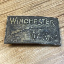 Vintage Winchester Firearms Repeating Arms Belt Buckle Hunter Western KG JD - £38.83 GBP
