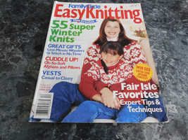 Family Circle Easy Knitting Magazine Winter 2000 2001 Fairest of all - £2.23 GBP