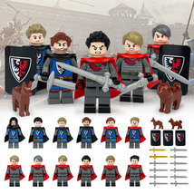 Custom Medieval Europe Knigths Army Set A x12 Minifigure Lot - £14.40 GBP