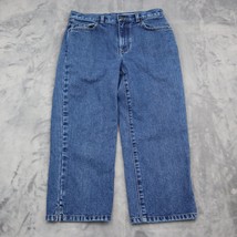 Lauren Jeans Co Pants Womens 4 Blue Straight Leg High Waist Capri Bottoms - £23.33 GBP