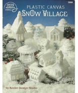 Plastic Canvas Snow Village Pattern Book 3088 Christmas Kooler Design St... - £5.49 GBP