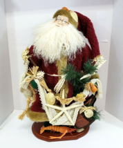 Seashore Santa Claus Figurine 21&quot; nautical Christmas - £43.26 GBP