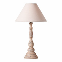Irvins Country Tinware Davenport Wood Table Lamp in Hartford Buttermilk with - £214.87 GBP
