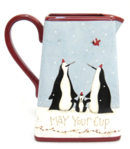 Nature of Christmas Pitcher Tim Coffey May Your Cup Runneth Over w Joy P... - £14.78 GBP