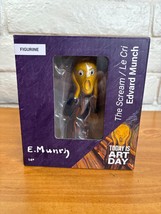 The Scream Figurine - Today is Art Day - 5&quot; Tall - With 5 Small Pictures &amp; Easel - £26.16 GBP