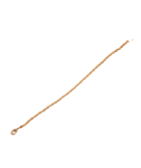 Twist Chain Gold Plated Bracelet 7.25 Inches Long Lobster Claw Close - €8,74 EUR