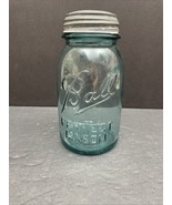 Vintage Blue Ball Perfect Mason Jar #1 – Quart Size w/ Zinc Lid Aqua Glass - $24.68 CAD