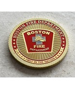 BOSTON Fire Dept. Challenge Coin  - £11.83 GBP