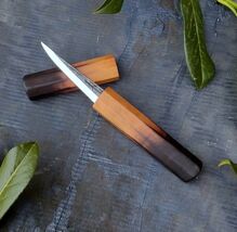 85mm Woodcarving knife with wooden magnetic sheat , Fresh wood carving, ... - $2,339.61 MXN