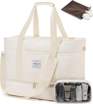 Travel Duffle Bag Weekender Bags for Women with Shoes Compartment Gym Duffel Bag - £48.59 GBP
