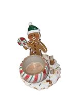 Yankee Candle Gingerbread Couple Tea Light Holder Christmas Holiday Decor  - €6,02 EUR