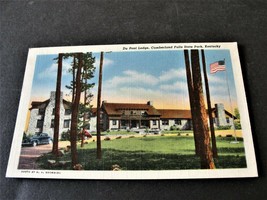 Du Pont Lodge, Cumberland Falls State Park, Kentucky - Postmarked 1947 Postcard. - $9.10