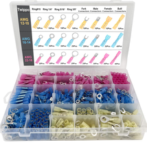 550PCS Heat Shrink Wire Connectors Kit Waterproof Auto Marine Crimp Term... - €34,89 EUR