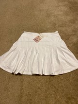 Halara White Pleated Tennis Skirt Built-In Shorts Medium m New - £18.48 GBP