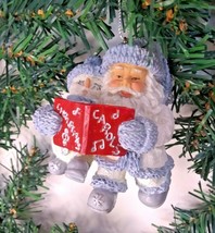 Snow Buddies Snowball Santa Singing Christmas Ornament Encore 94696 Boxed NOS - £7.36 GBP