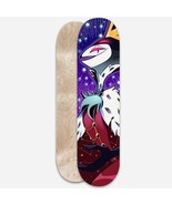 Helluva Boss Stolas Space Skateboard Deck Vivziepop Hazbin Hotel + Stick... - £117.26 GBP