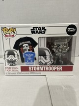 Star Wars Stormtrooper Funko Pop #296 and T-Shirt Size L. FAST SHIP! - £25.74 GBP
