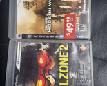 LOT OF 2 :Killzone 2 + COD MODERN WARFARE 2 PlayStation 3 PS3 Complete +... - $9.89