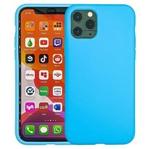 Liquid Silicone Gel Rubber Shockproof Case for iPhone 11 Pro Max 6.5&quot; LIGHT BLUE - £6.12 GBP