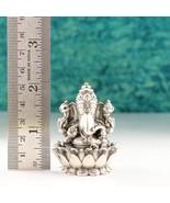 BIS HALLMARKED 925 Silver Antique Ganesha Idol - pure silver gift items  - $1,273.45 MXN+