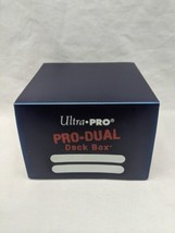 Ultra Pro Dark Blue Pro Dual Deck Box With Dividers - $8.90