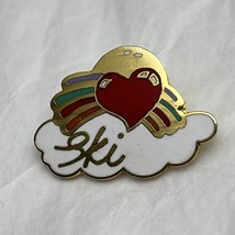 Snowbird Ski Bunny Ski Resort Skiing Winter Sports Enamel Lapel Hat Pin - $5.95