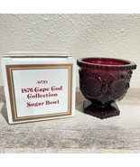 Avon 1876 Cape Cod Collection Ruby red Sugar Bowl 1982 In Box - £6.29 GBP