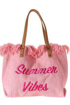 Summer Vibes Tote Handbag Purse - £28.47 GBP