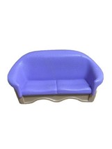Fisher Price Loving Family Purple and Tan Couch Sofa 1993 Vintage - £4.41 GBP