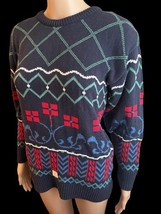 Keren Women&#39;s Knit Geometric Shapes Sweater Size Large USA NWT 80s Vintage - $26.73