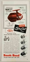 1955 Print Ad South Bend Bait Fishing Reels 5 Models South Bend,Indiana - £10.18 GBP
