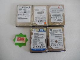 Lot of 5 SATA Hard Drives for Laptop not working AS IS For Repair - $47.52