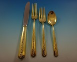 Rambler Rose Gold by Towle Sterling Silver Flatware Set Service For 6 Ve... - £1,408.06 GBP