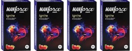 Manforce Ignite Apple-peach Flavoured Extra Dotted, 10 Pcs x Pack of 4 - £14.33 GBP