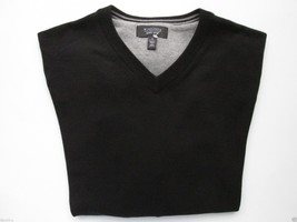 Nordstrom MEN’S SHOP V-Neck Long Sleeve Men’ Sweater Black L (16-16.5|36... - £26.67 GBP