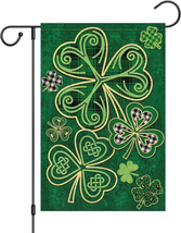Welcome St. Patrick&#39;S Day Garden Flag 12X18 Double Sided Vertical, Burlap Spring - £13.60 GBP