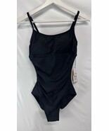 Kona Sol Black One Piece Bathing Suit Swim Suit NEW S 4/6 - $23.04 CAD