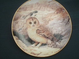 Hume's Tawny Owl Collector Plate Desert Lord Trevor Boyer Owls Danbury Mint - $19.95