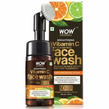WOW Vitamin C Exfoliating Face Wash With Brush, Soft, Silicones Bristles 100ml - £9.39 GBP