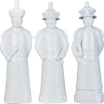 Sculpture Qing Emperors of 3 Generations Emperor Small White Set Ceramic - £159.84 GBP