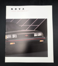 VTG 1988 Chevrolet Nova Dealer Sales Brochure Catalog w/ Color Chart - £7.46 GBP