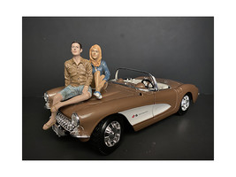 Seated Couple Release III, 2 piece Figurine Set for 1/18 Scale Models by... - £31.76 GBP