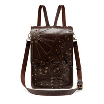 Original Steampunk Industrial Style Gear And Time Backpack For A Backpack - £47.76 GBP