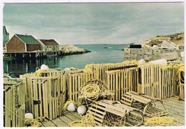 Postcard Lobster Traps Ready To Go Tantallon Nova Scotia NS - $3.95