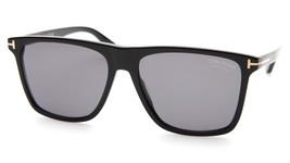 NEW TOM FORD FletcherTF832 ECO 01D Black SUNGLASSES 57-15-145mm B44mm Italy - $191.09