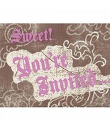 Sweet Sixteen Party Invitations with Envelopes Birthday Supplies 16 Per ... - €2,74 EUR